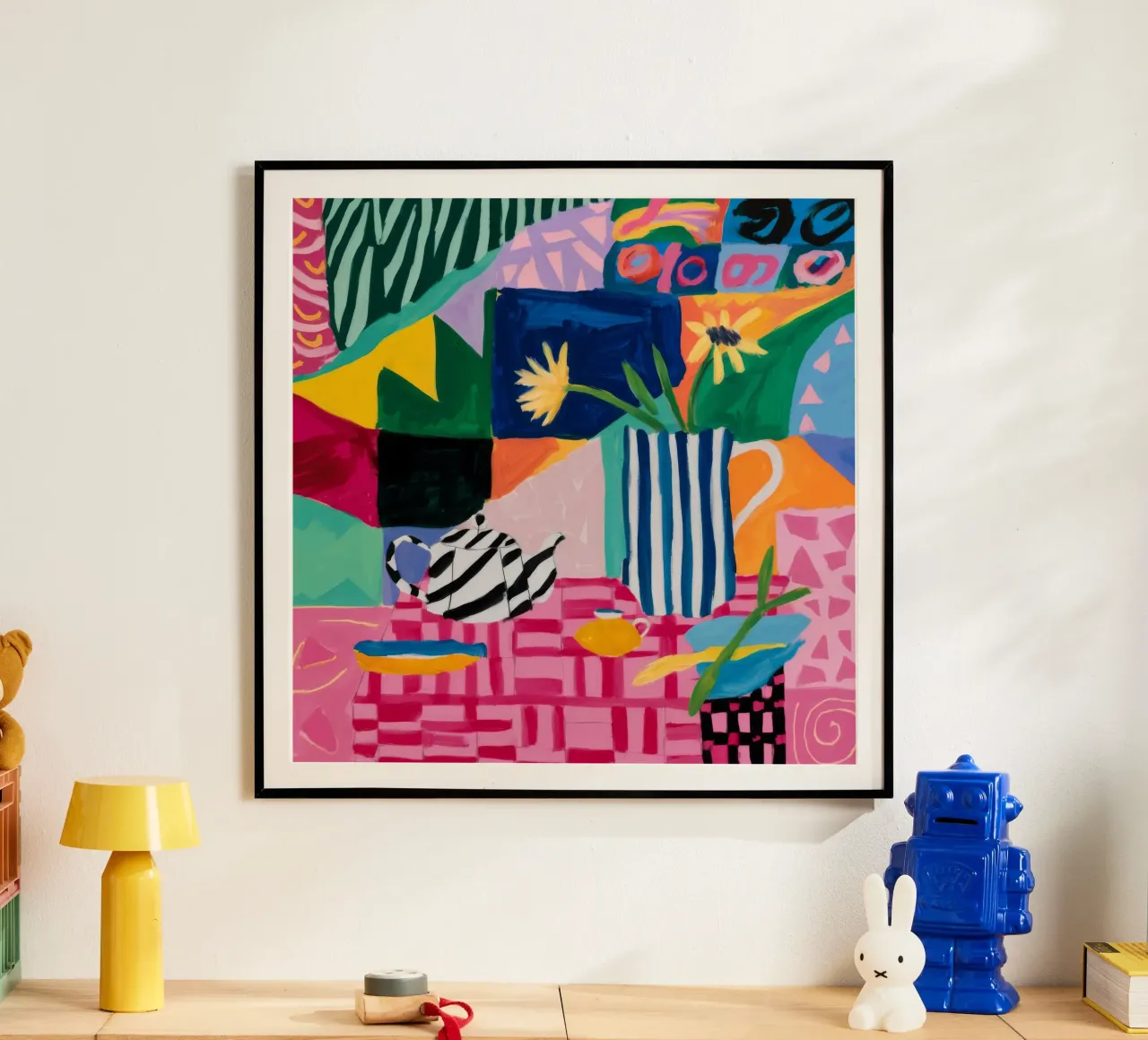 Joyful Pattern Collision poster by Ember Stone