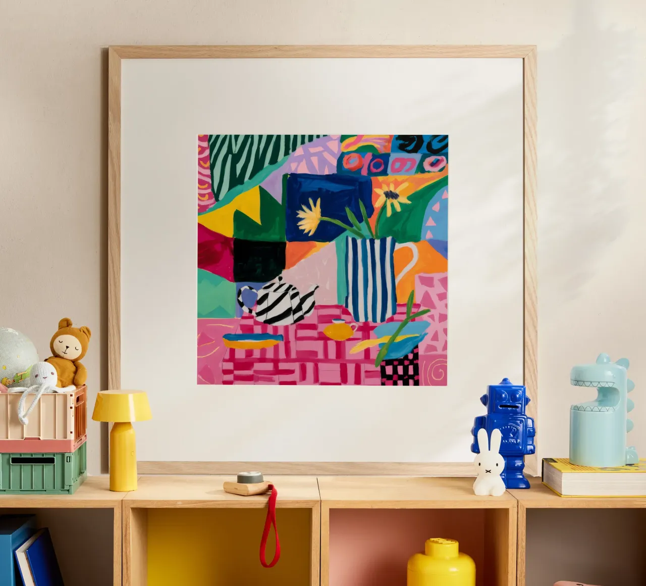 Joyful Pattern Collision poster by Ember Stone