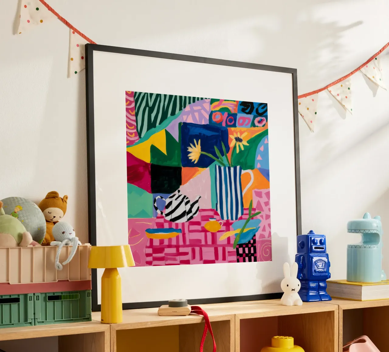 Joyful Pattern Collision poster by Ember Stone