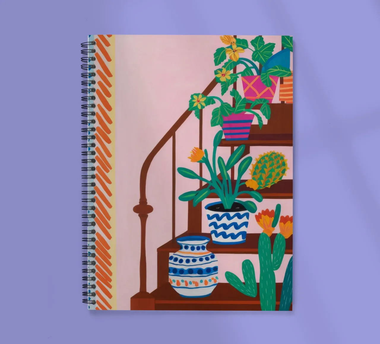Bohemian Plant Haven spiral notebook by Chroma Haven