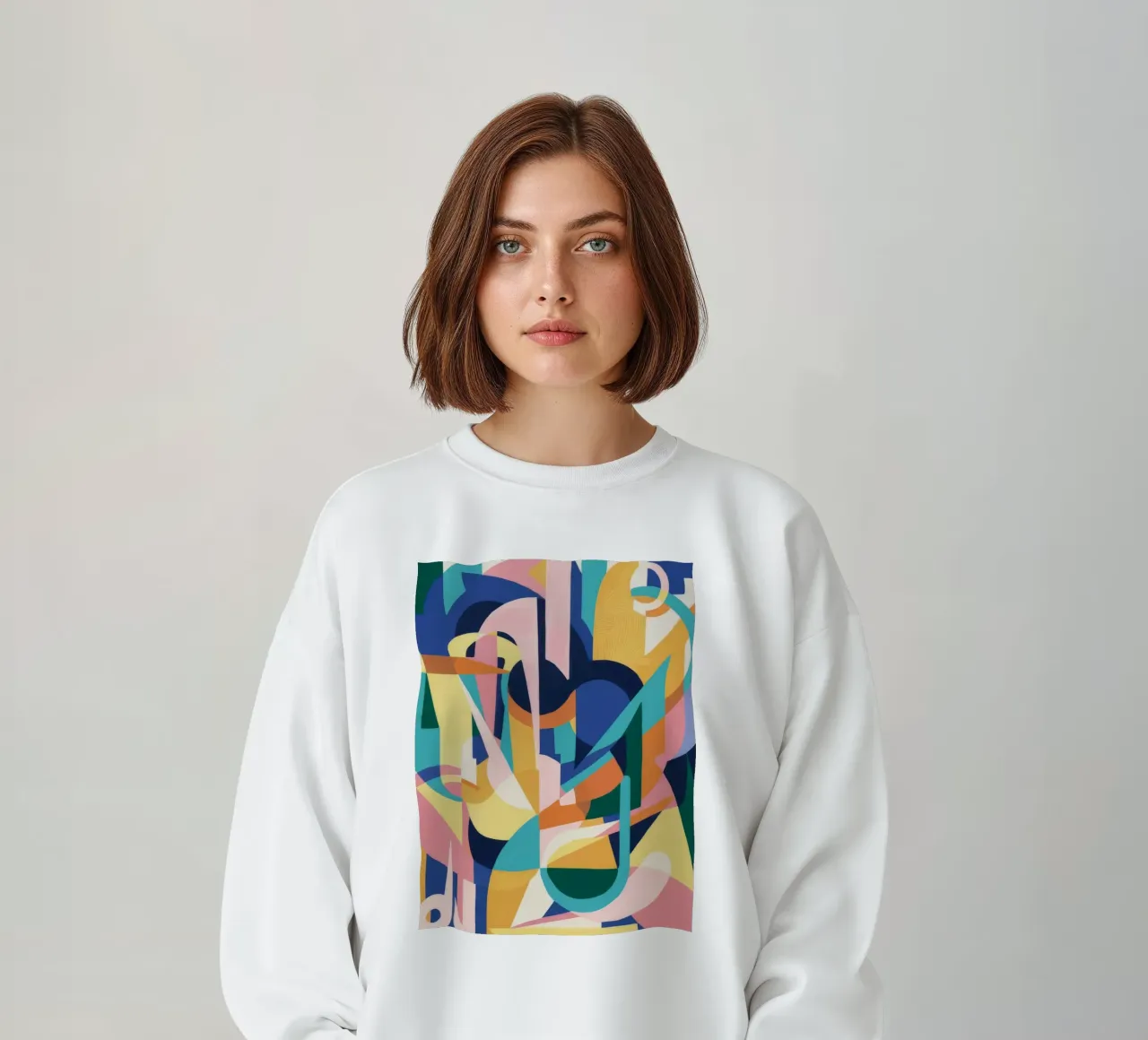 Deconstructed Rhythmic Forms sweatshirt by Ember Stone