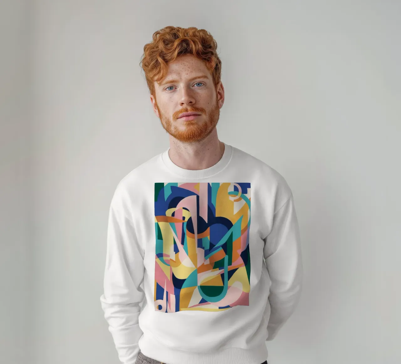 Deconstructed Rhythmic Forms sweatshirt by Ember Stone