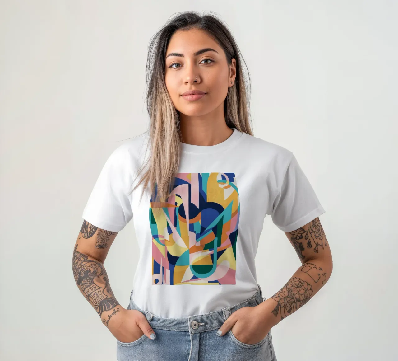 Deconstructed Rhythmic Forms t-shirt by Ember Stone