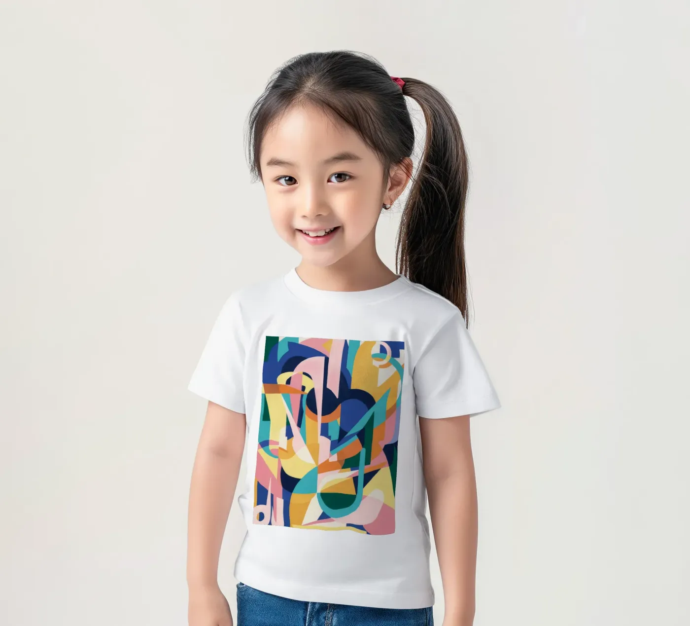 Forme ritmiche decostruite t-shirt bambini da Ember Stone