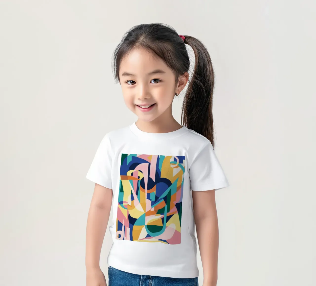 Forme ritmiche decostruite t-shirt bambini da Ember Stone