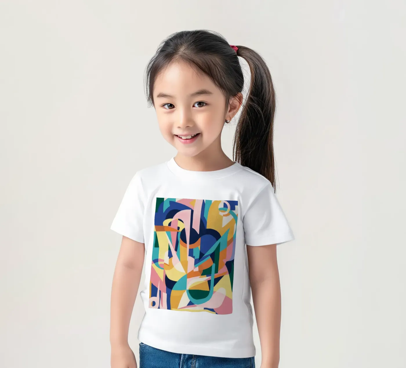 Forme ritmiche decostruite t-shirt bambini da Ember Stone