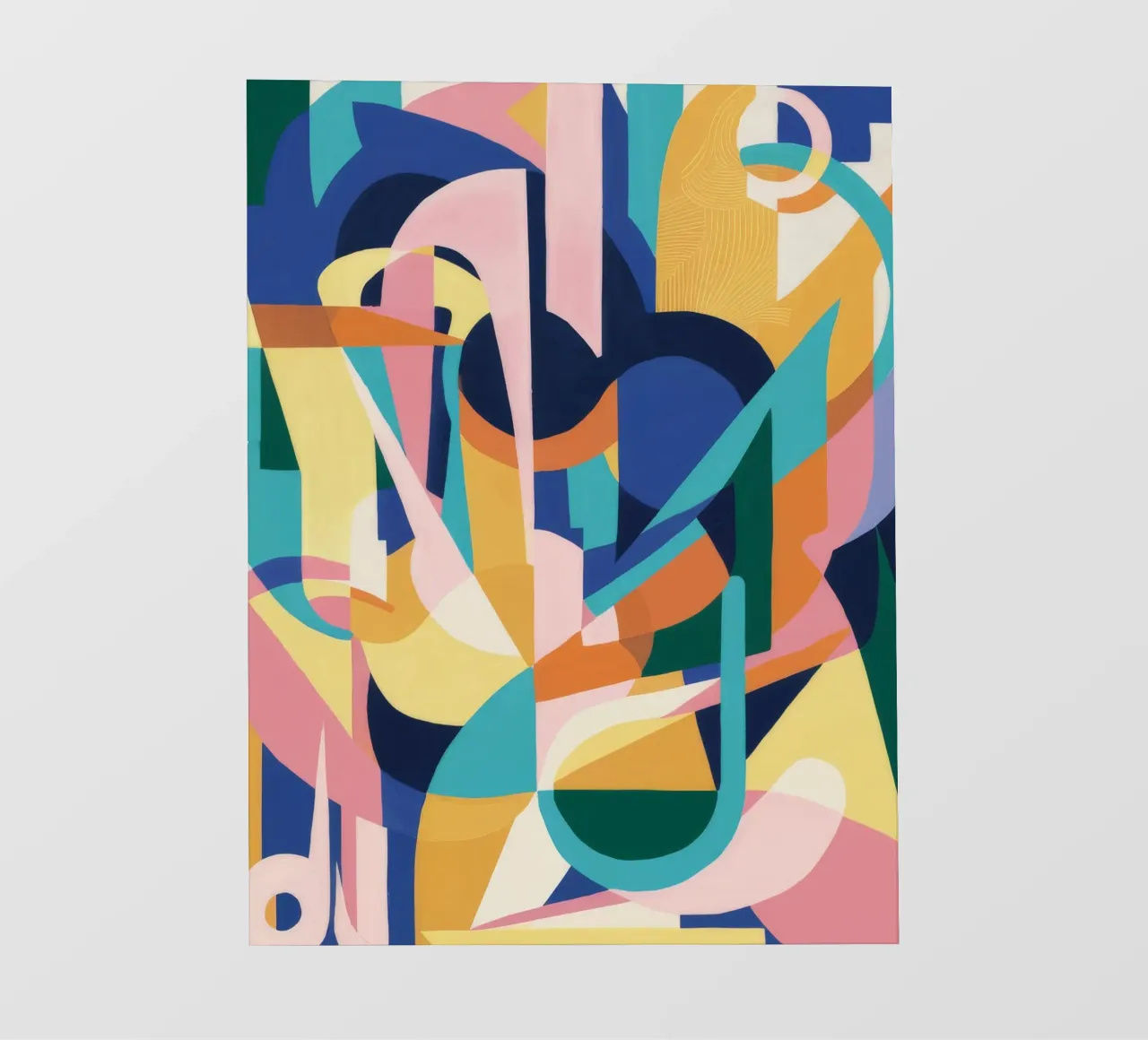 Deconstrueerde ritmische vormen fotobehang van Ember Stone