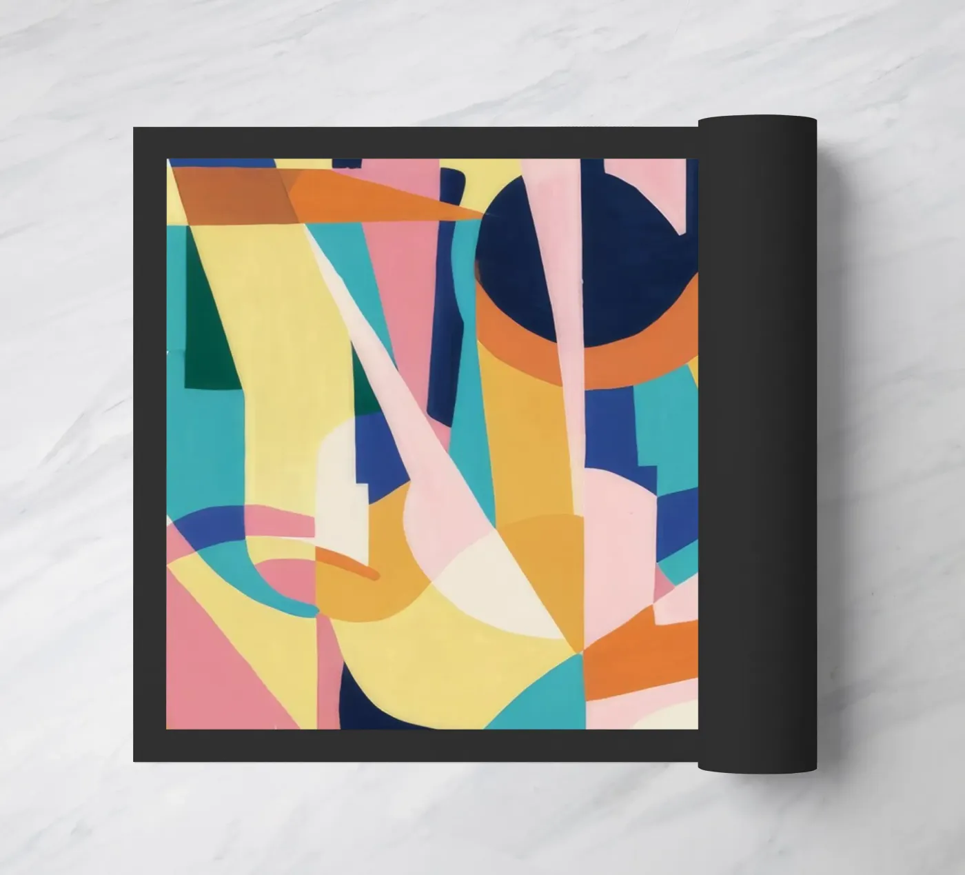 Deconstructed Rhythmic Forms doormat by Ember Stone