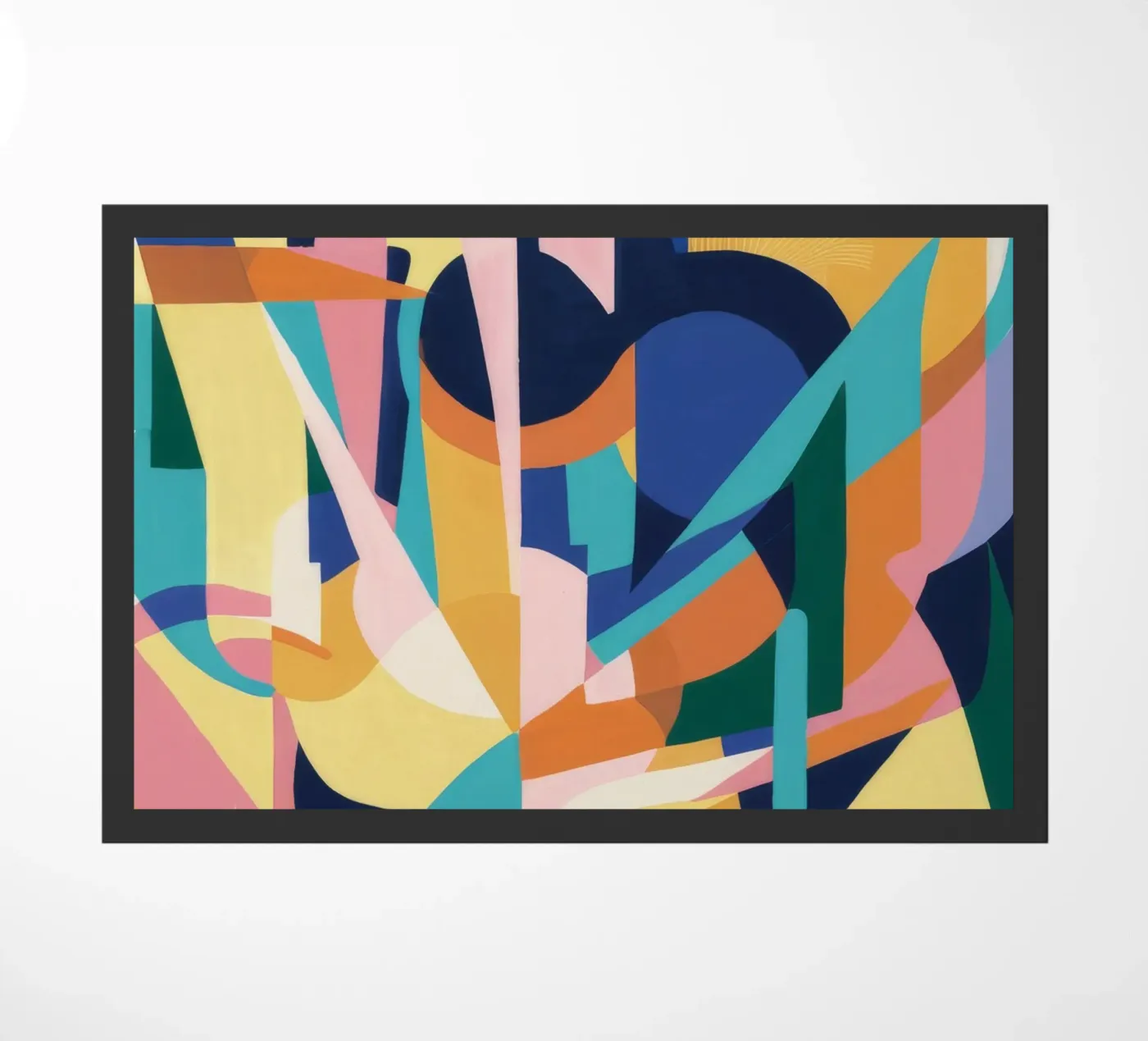 Deconstructed Rhythmic Forms doormat by Ember Stone