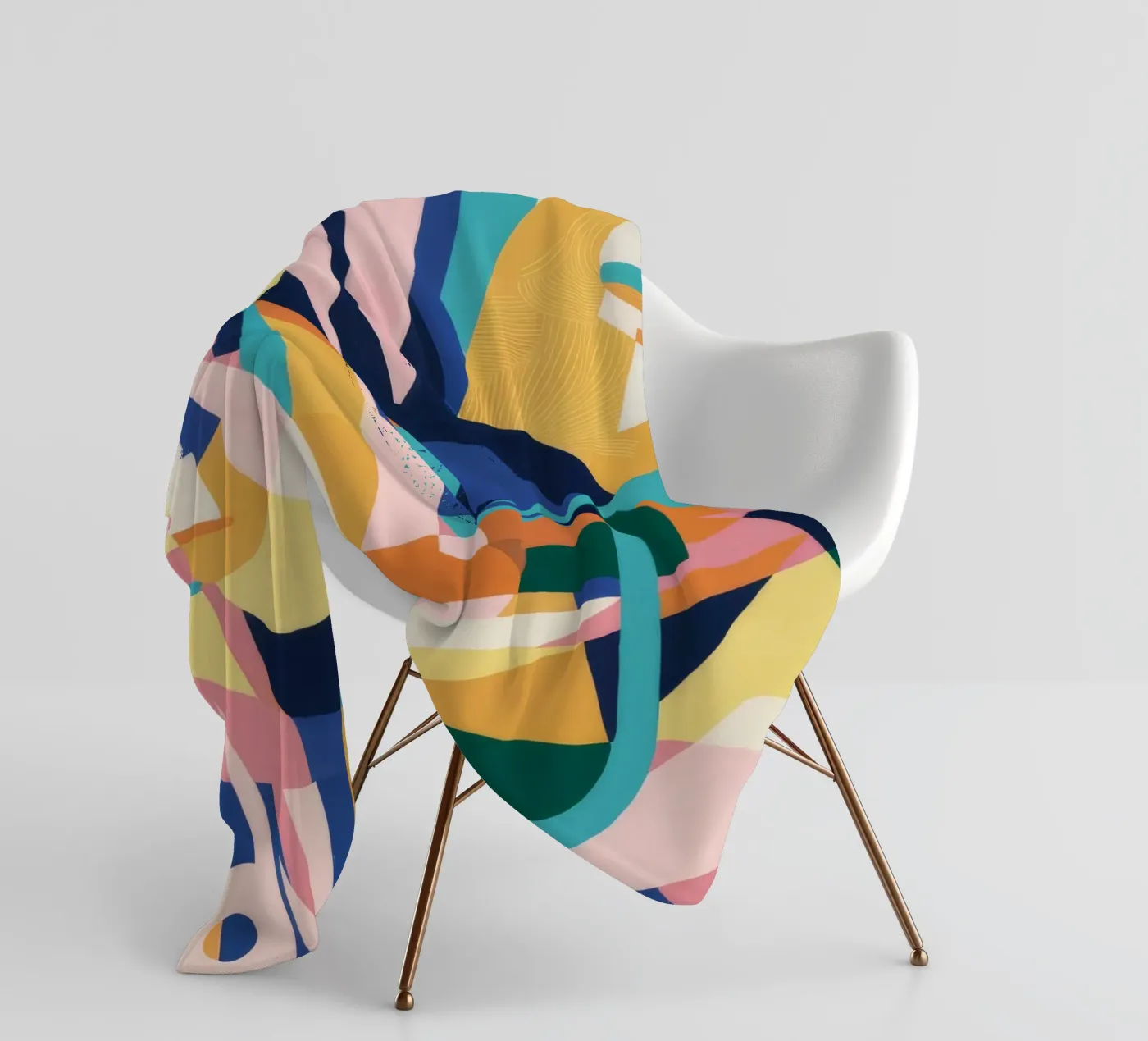 Deconstrueerde ritmische vormen fleecedeken van Ember Stone