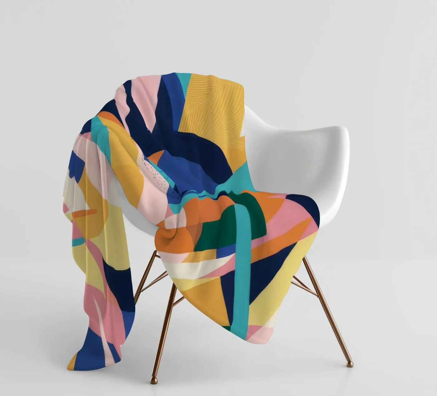 Deconstrueerde ritmische vormen fleecedeken van Ember Stone