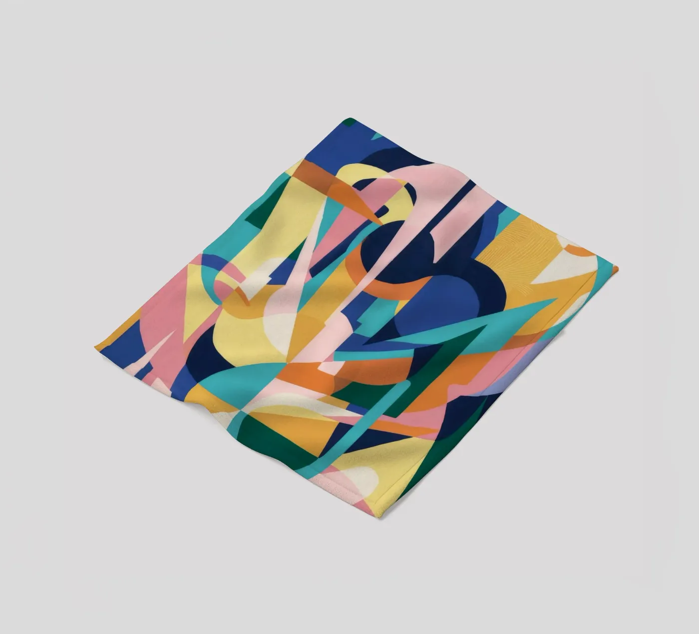 Deconstrueerde ritmische vormen fleecedeken van Ember Stone