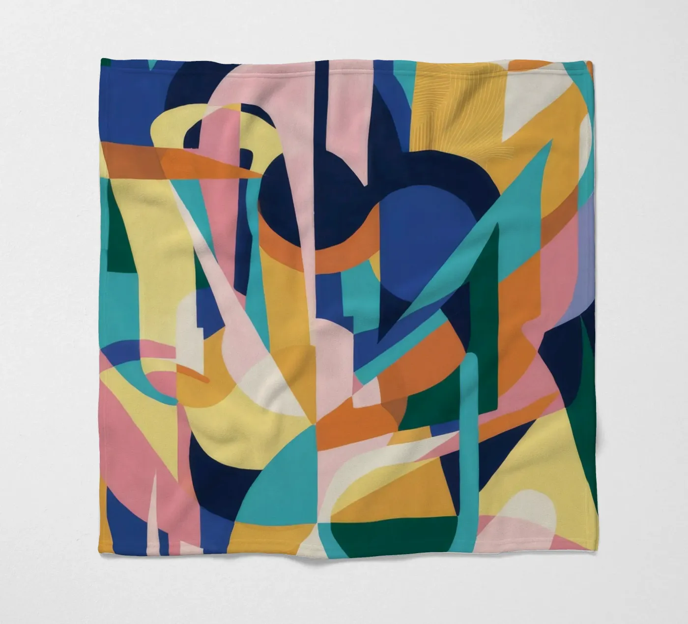 Deconstrueerde ritmische vormen fleecedeken van Ember Stone