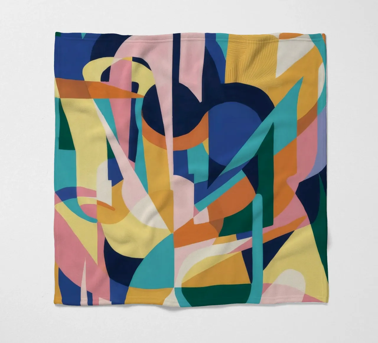 Forme ritmiche decostruite coperta in pile da Ember Stone