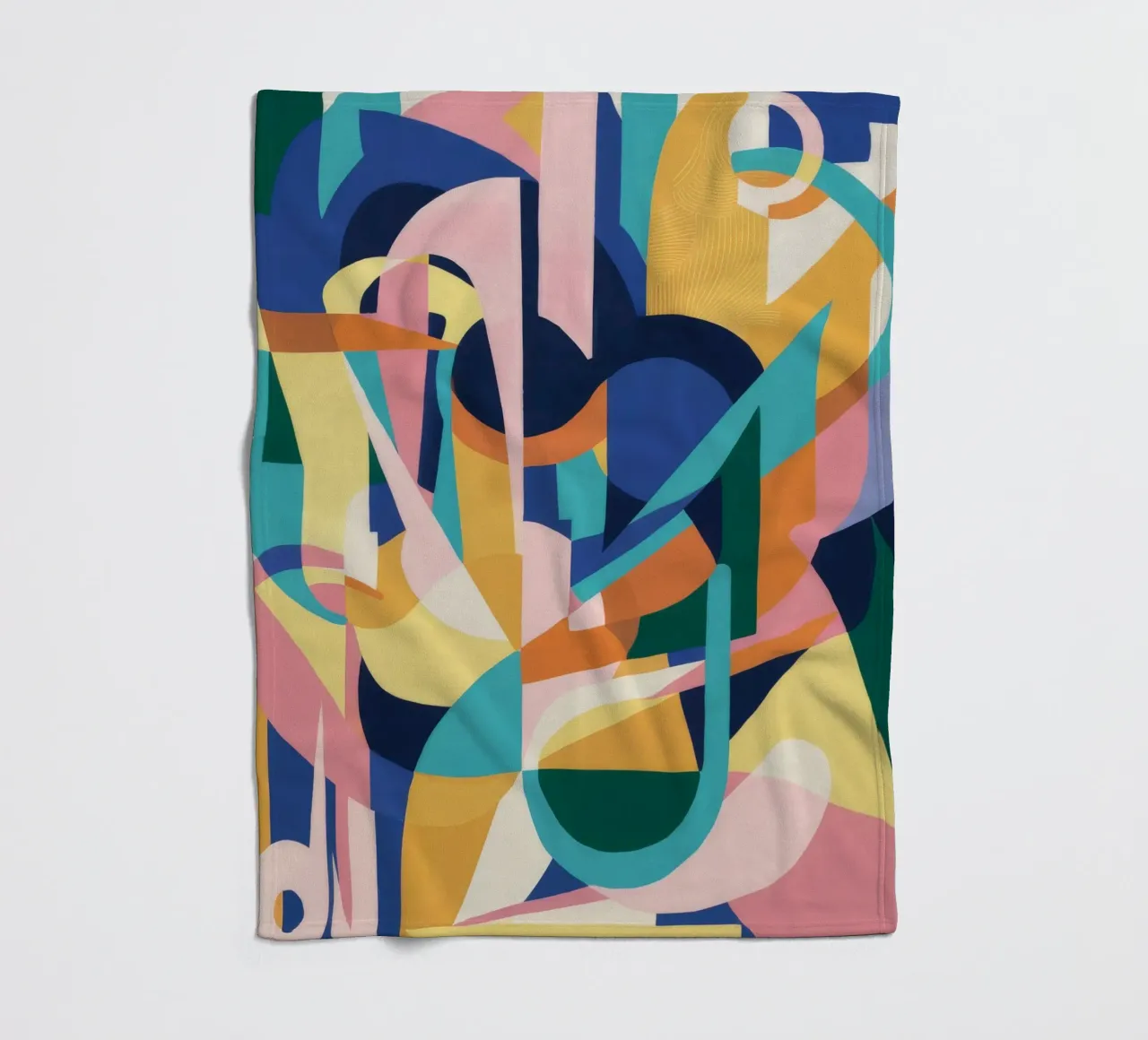 Forme ritmiche decostruite coperta in pile da Ember Stone