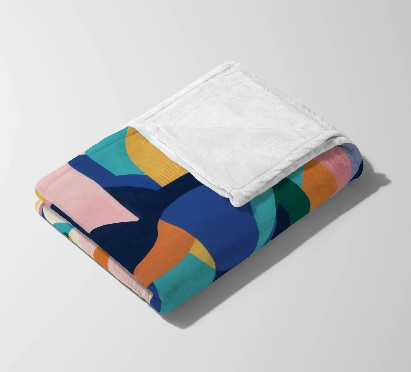 Deconstrueerde ritmische vormen fleecedeken van Ember Stone
