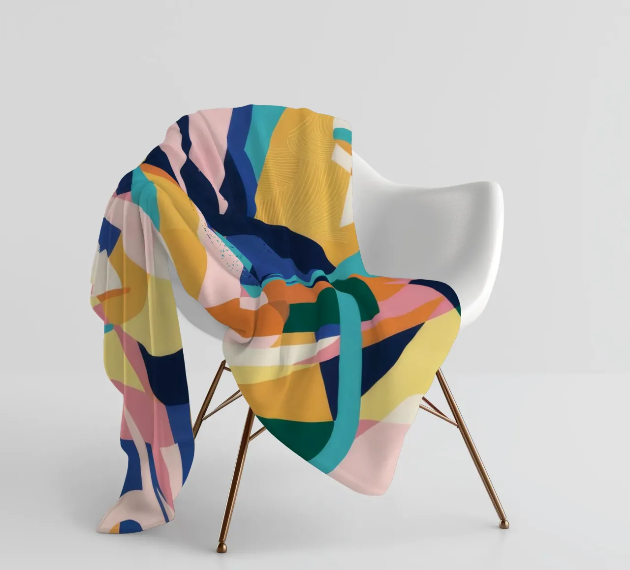 Forme ritmiche decostruite coperta in pile da Ember Stone