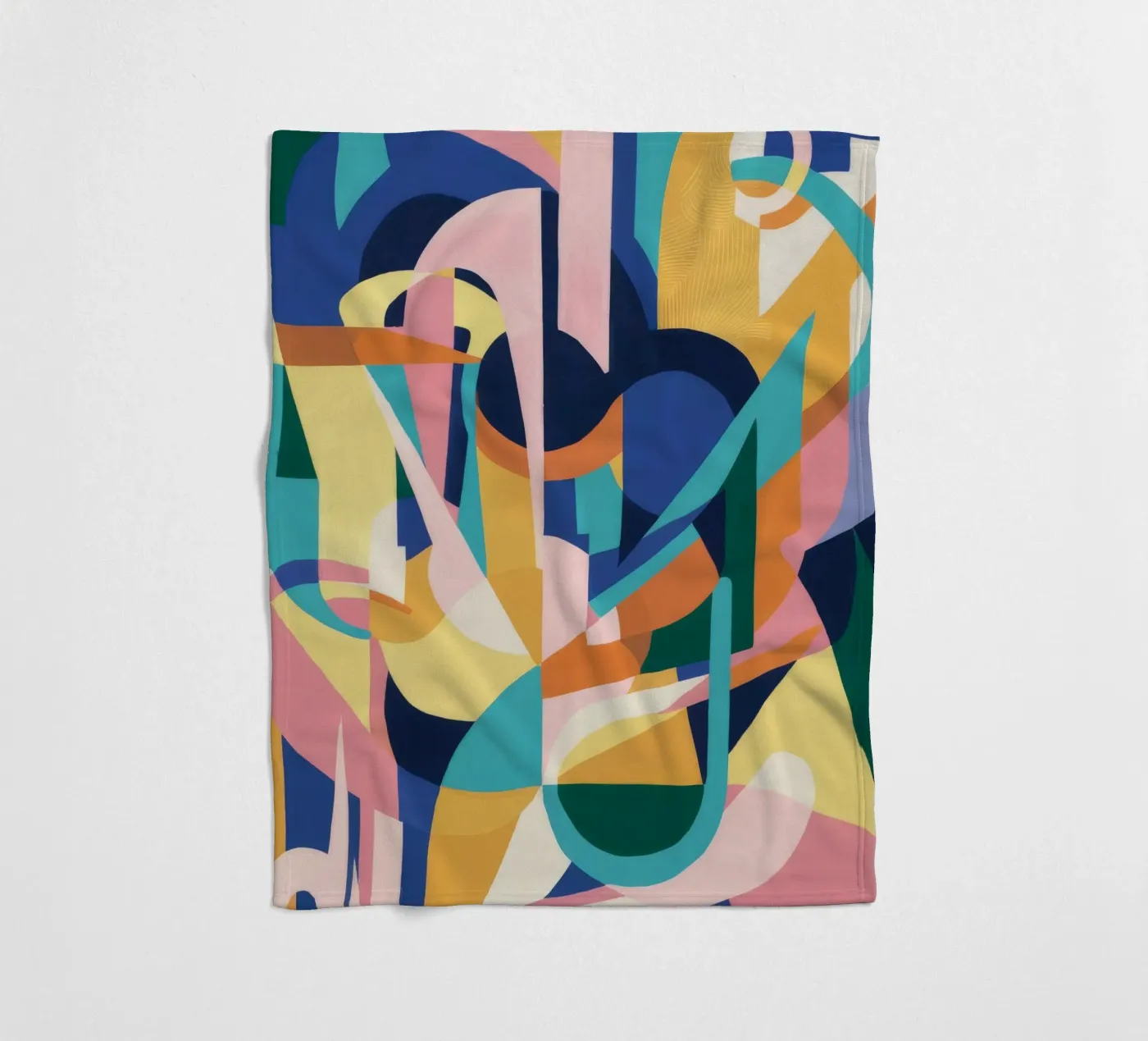 Deconstrueerde ritmische vormen fleecedeken van Ember Stone