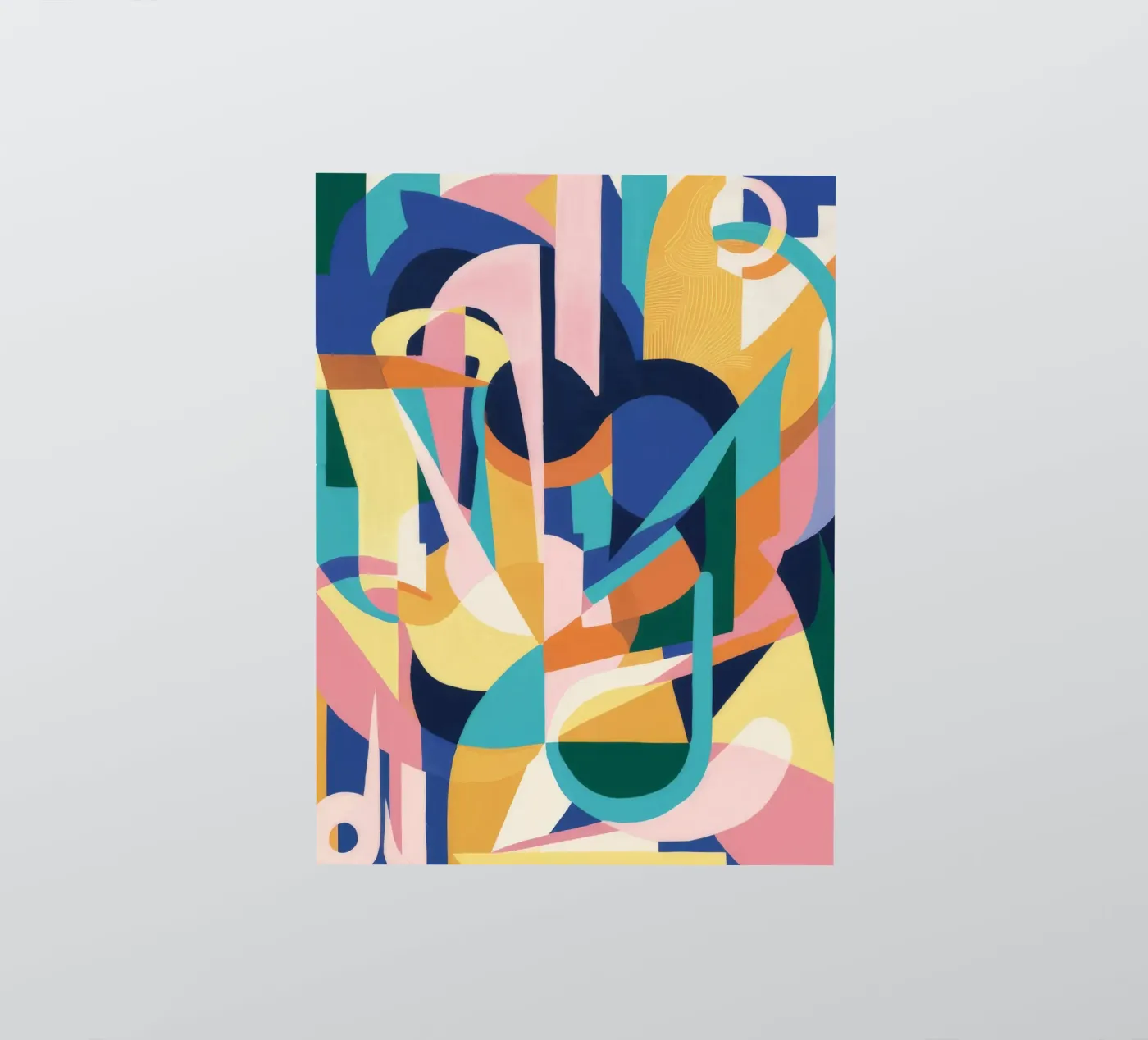 Deconstructed Rhythmic Forms sticker by Ember Stone