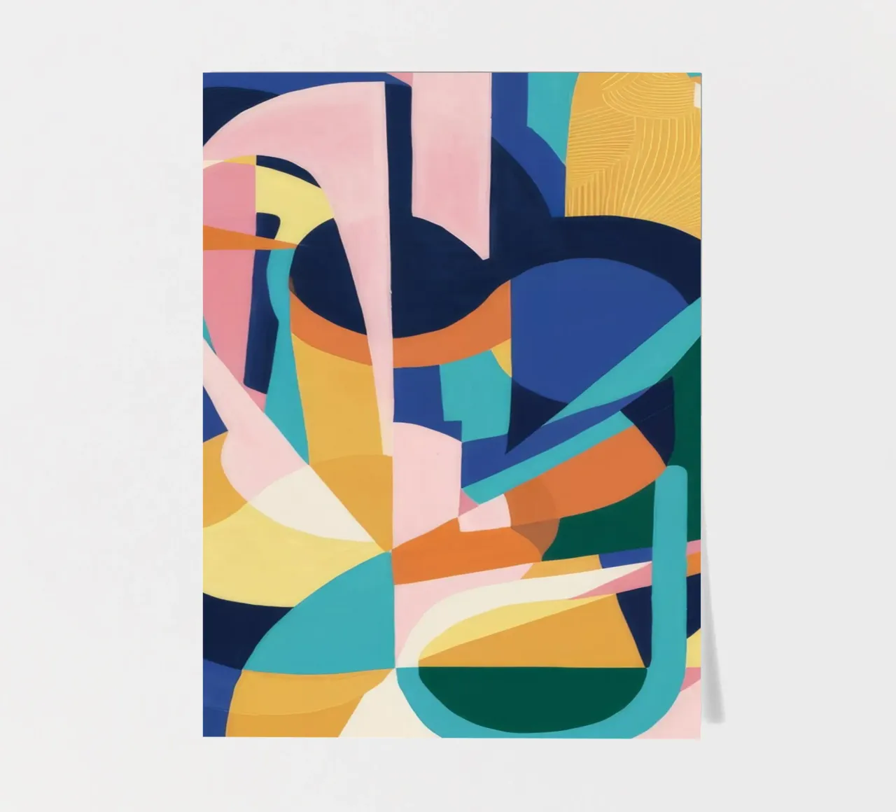 Deconstructed Rhythmic Forms sticker sheet by Ember Stone