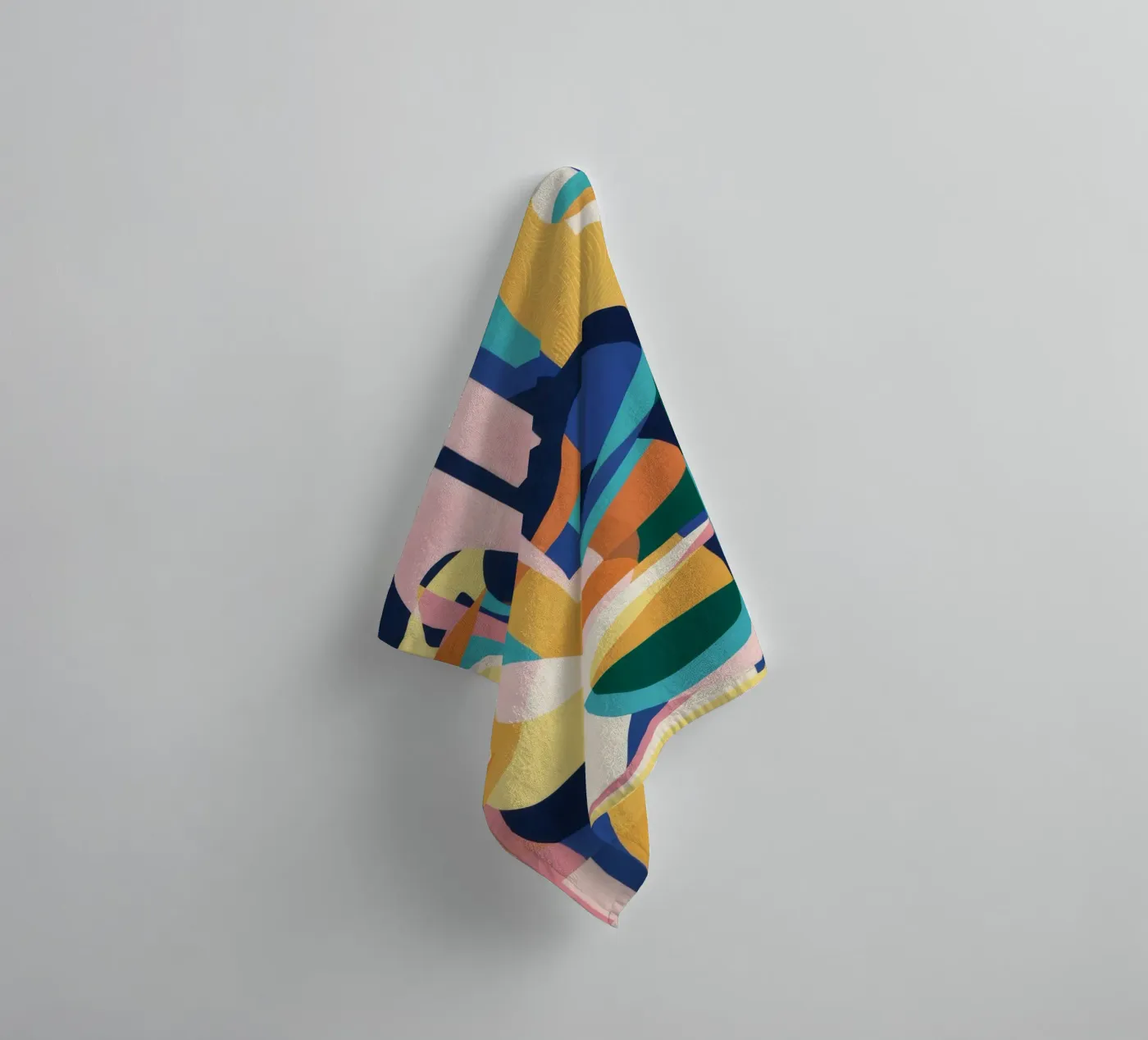 Deconstructed Rhythmic Forms towel by Ember Stone
