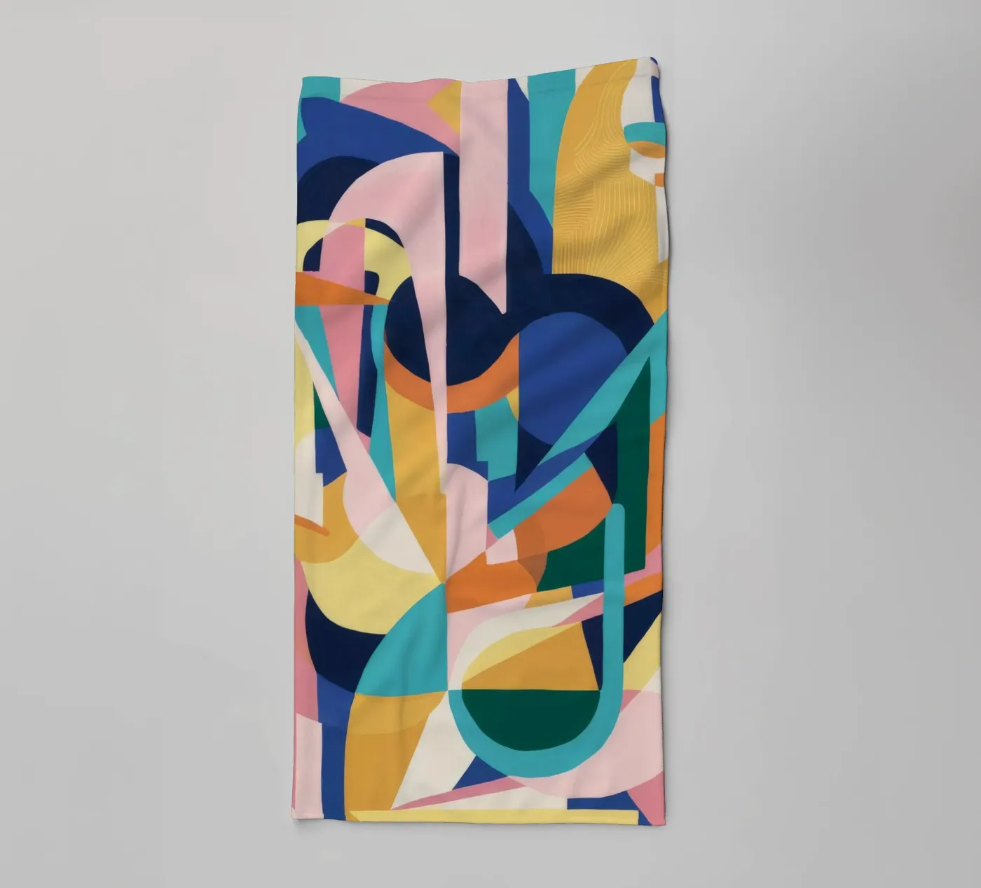 Deconstructed Rhythmic Forms towel by Ember Stone