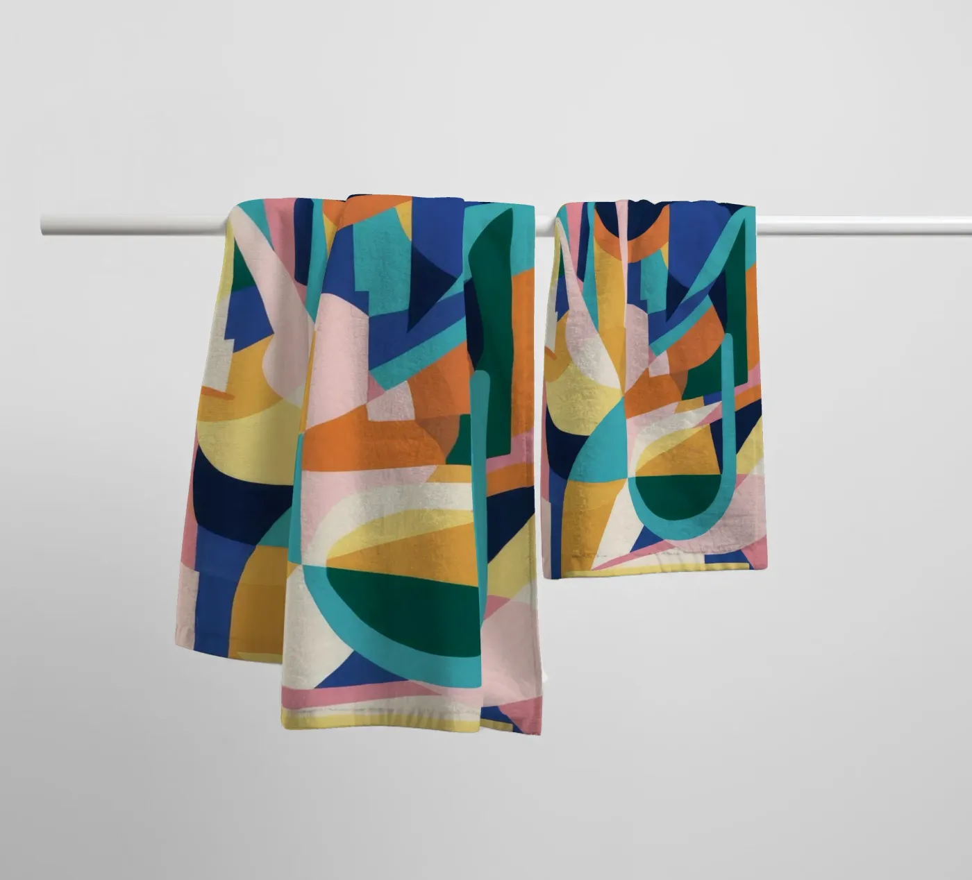 Deconstructed Rhythmic Forms towel by Ember Stone