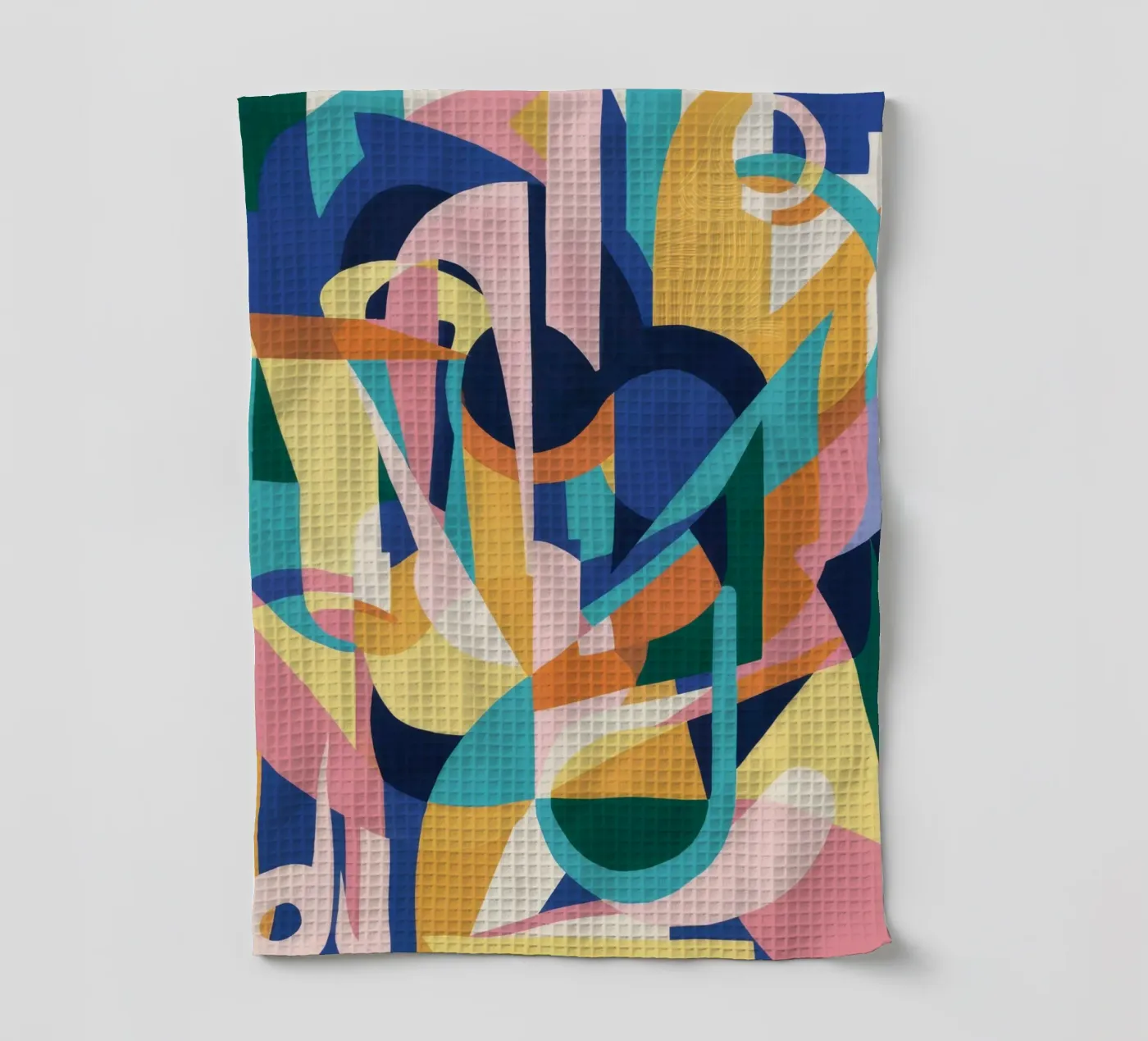 Deconstructed Rhythmic Forms tea towel by Ember Stone