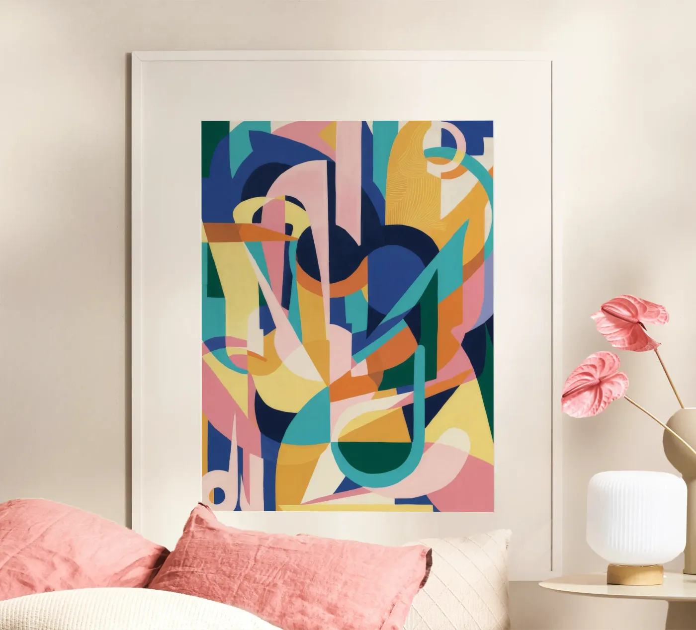 Deconstructed Rhythmic Forms Poster von Ember Stone