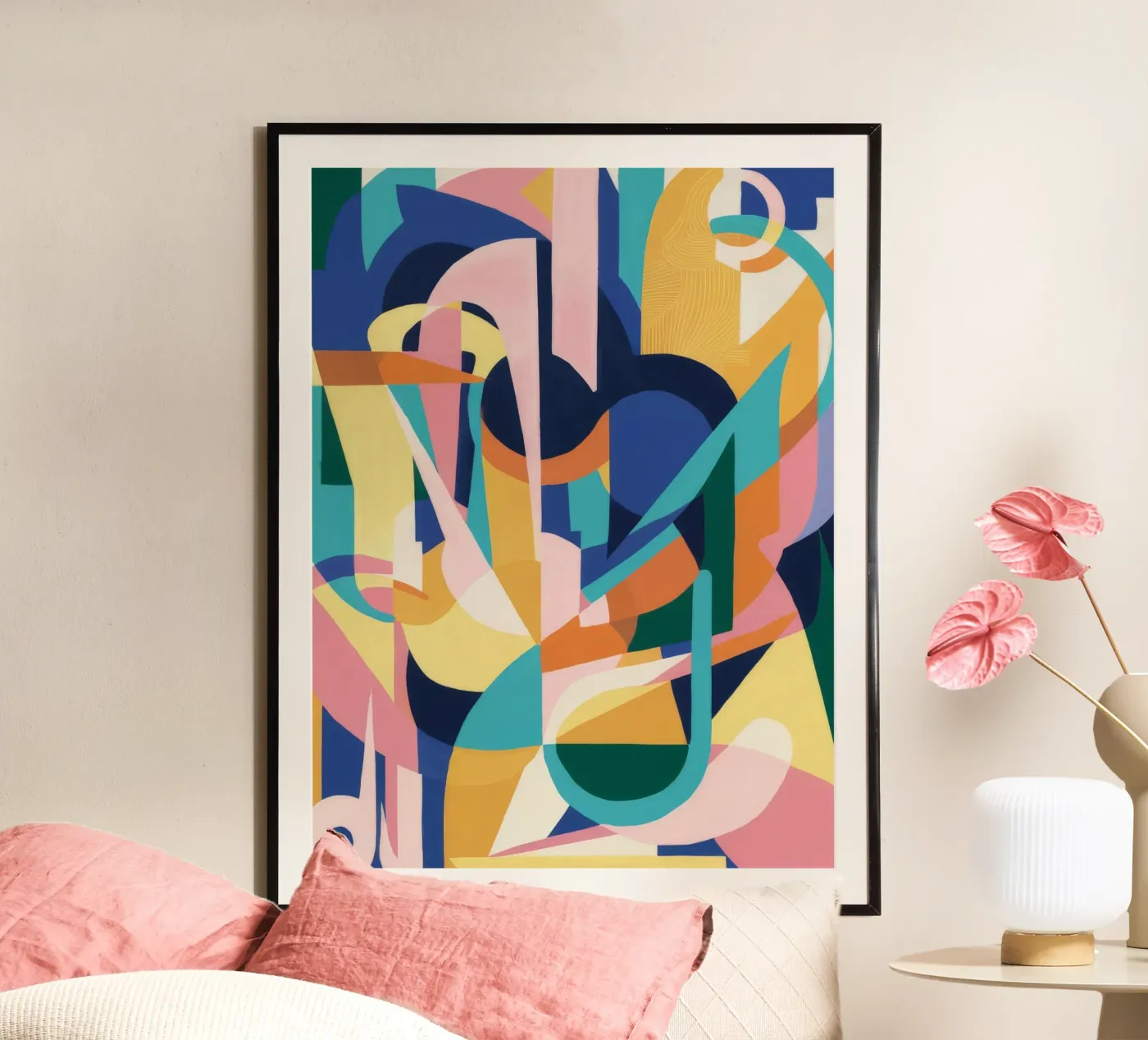 Deconstructed Rhythmic Forms Poster von Ember Stone