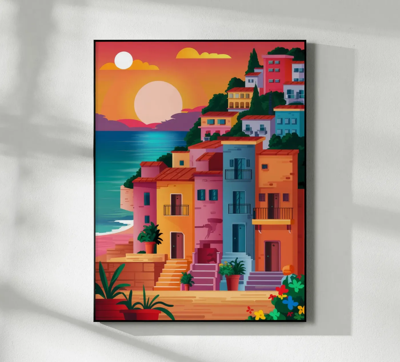 Cinque Terre Sunset plexiglass da Chroma Haven