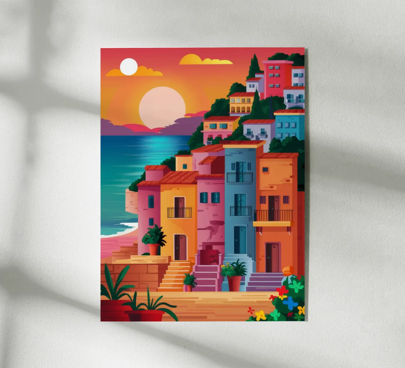 Cinque Terre Sunset plexiglass da Chroma Haven