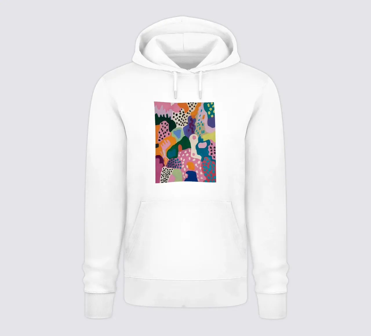 Juego de colores abstractos sudadera con capucha de Chroma Haven