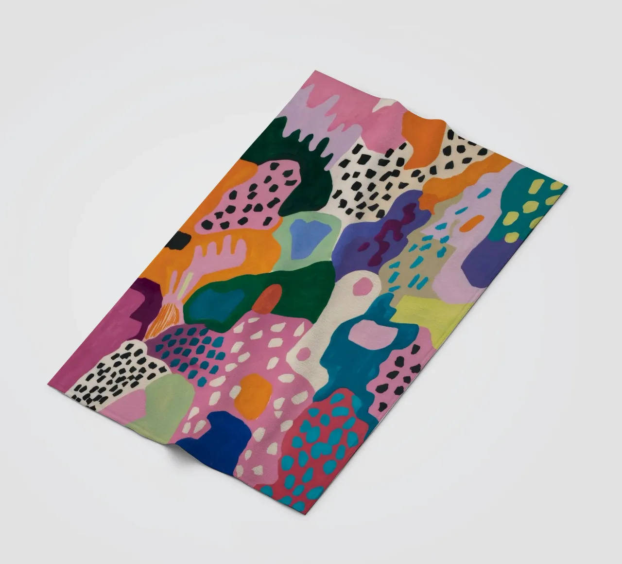 Abstract Color Play fleece blanket by Chroma Haven