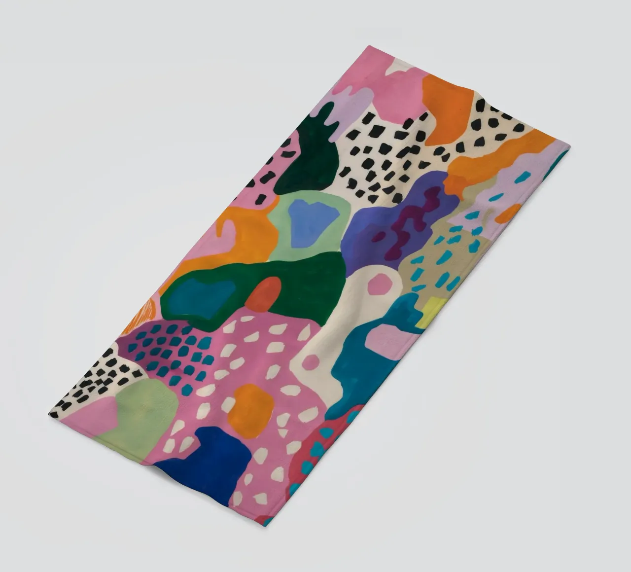 Abstract Color Play beach towel by Chroma Haven
