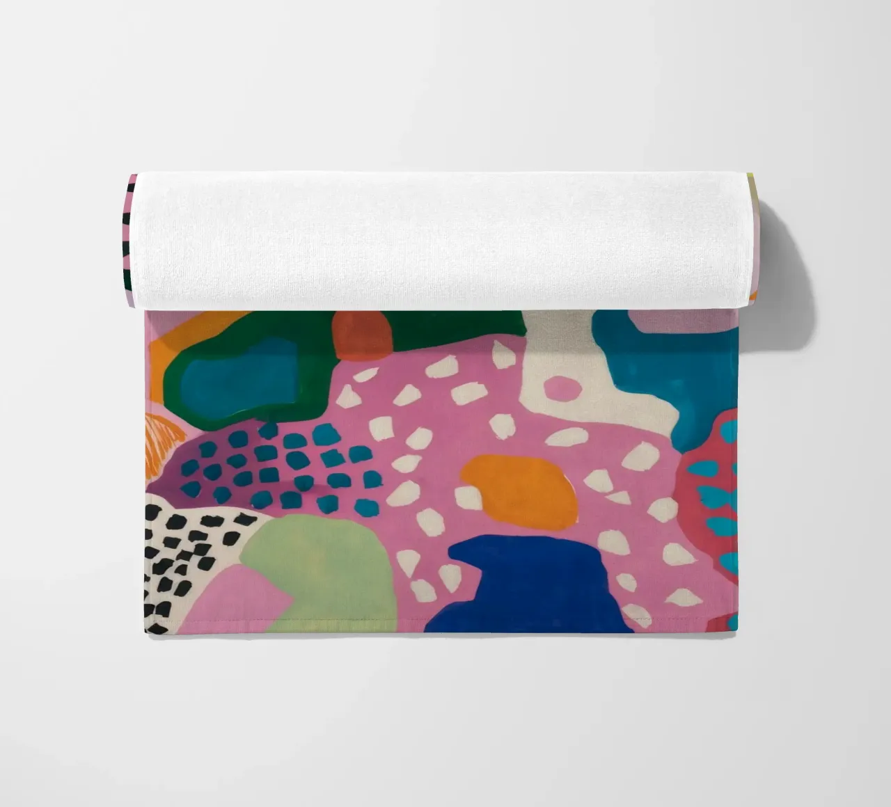Abstract Color Play beach towel by Chroma Haven
