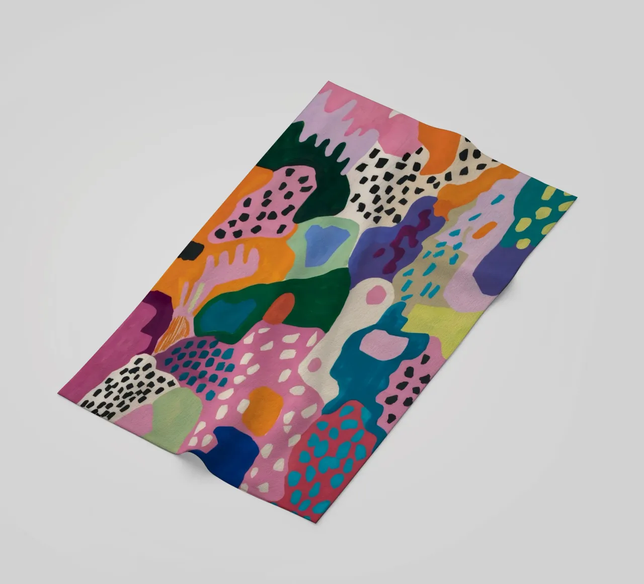 Abstract Color Play beach towel by Chroma Haven