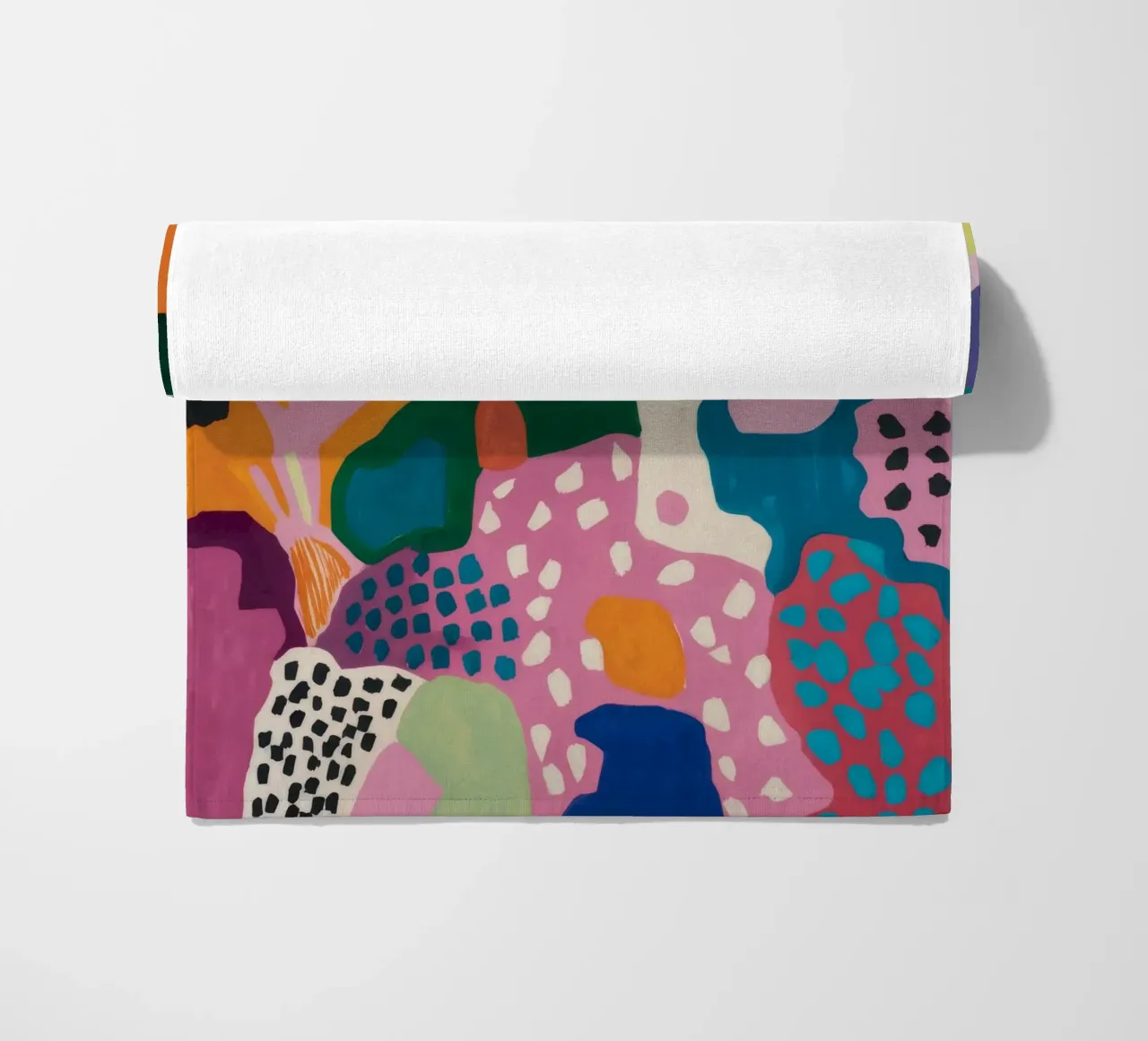 Abstract Color Play beach towel by Chroma Haven