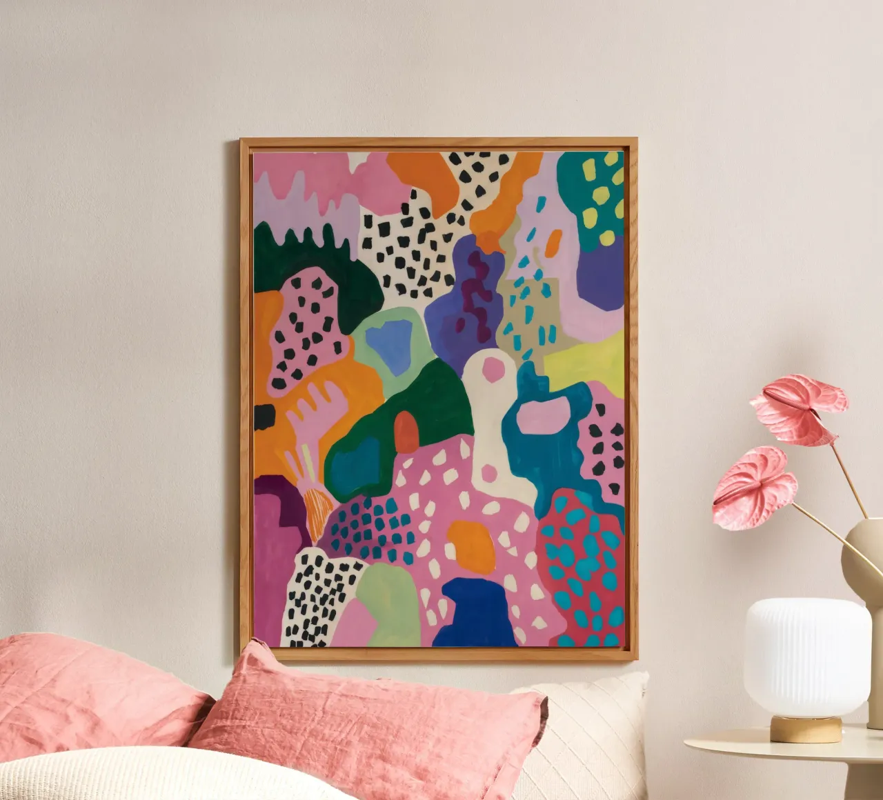 Abstract Color Play alu-dibond by Chroma Haven