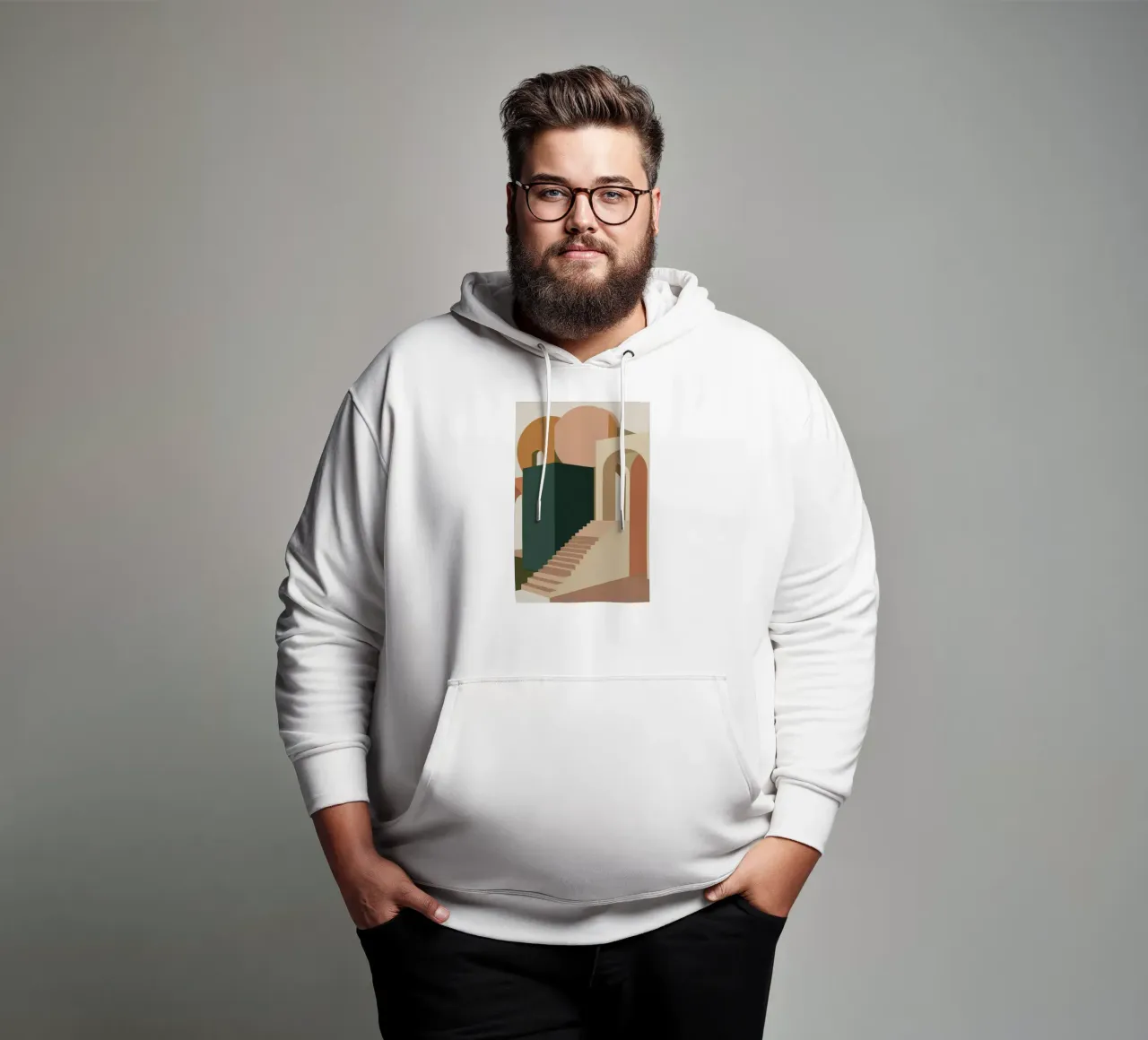 Scalinata baciata dal sole felpa con cappuccio da Ember Stone