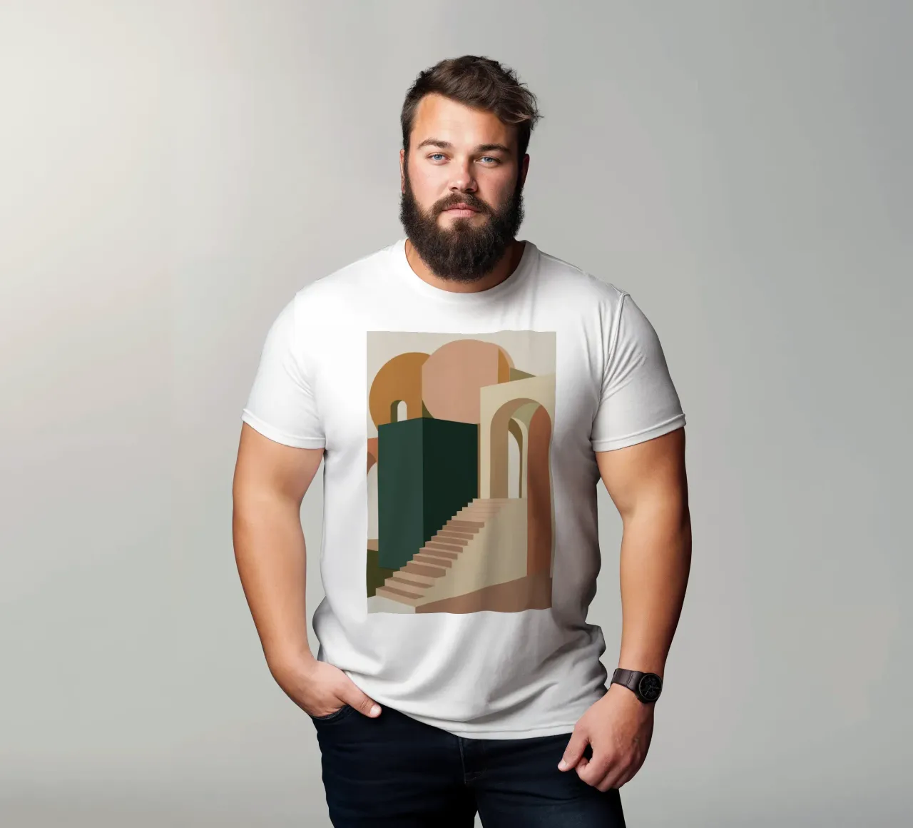 Scalinata baciata dal sole t-shirt da Ember Stone