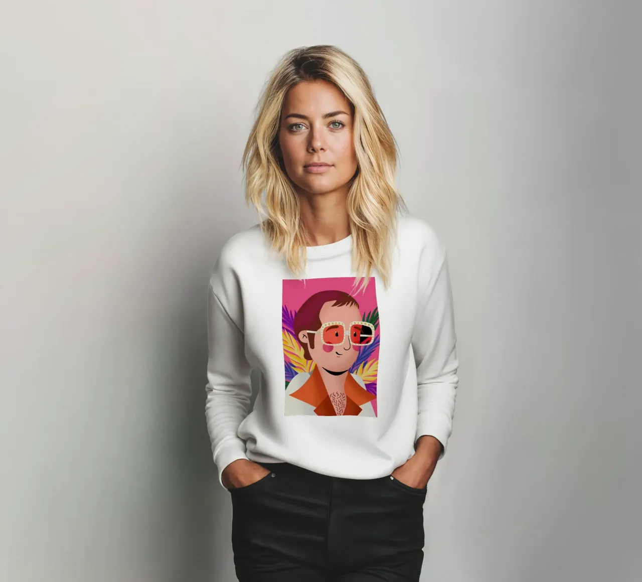 Elton John Portrait felpa da Rafa Gomes