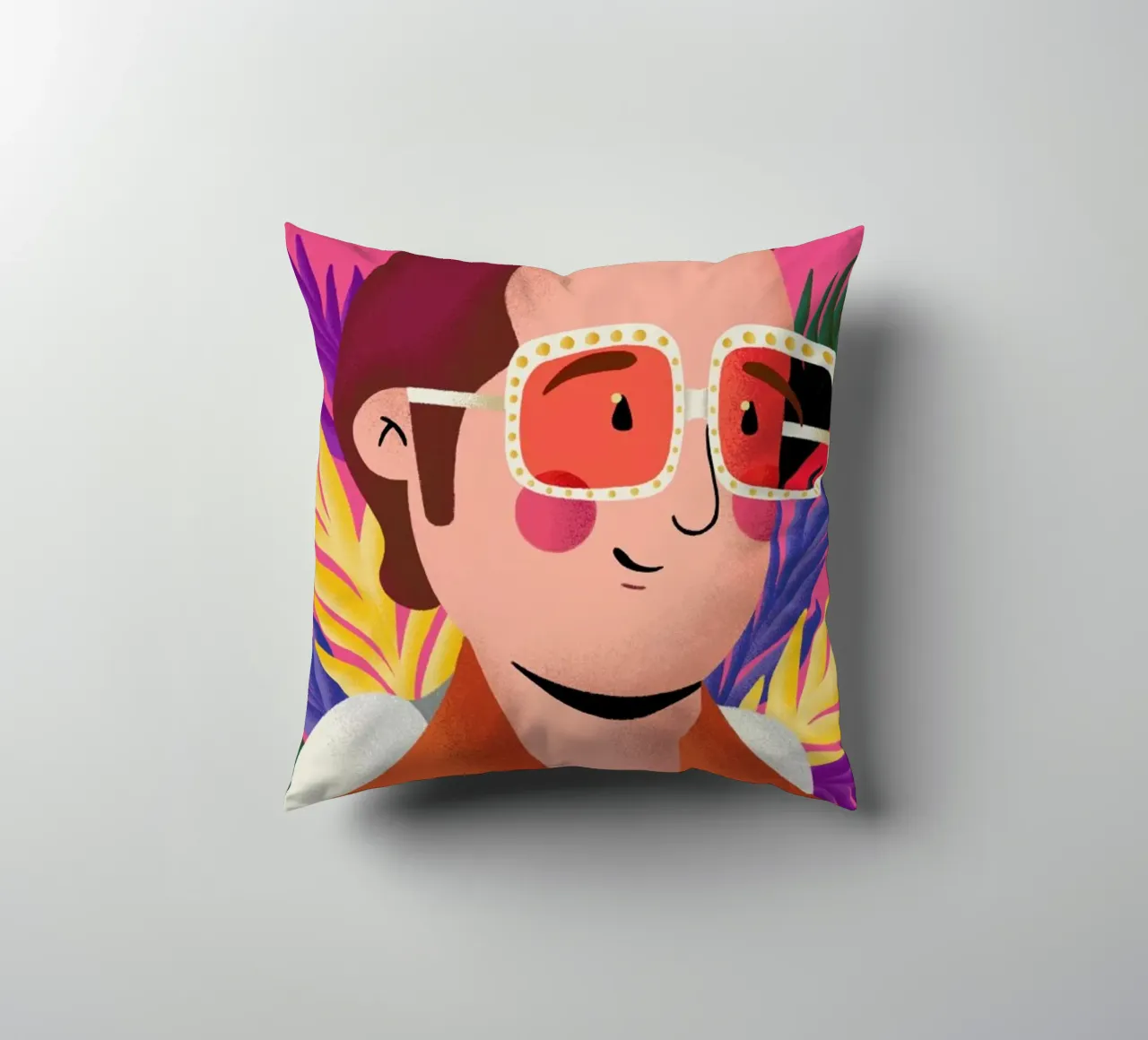 Elton John Portrait cuscino da Rafa Gomes