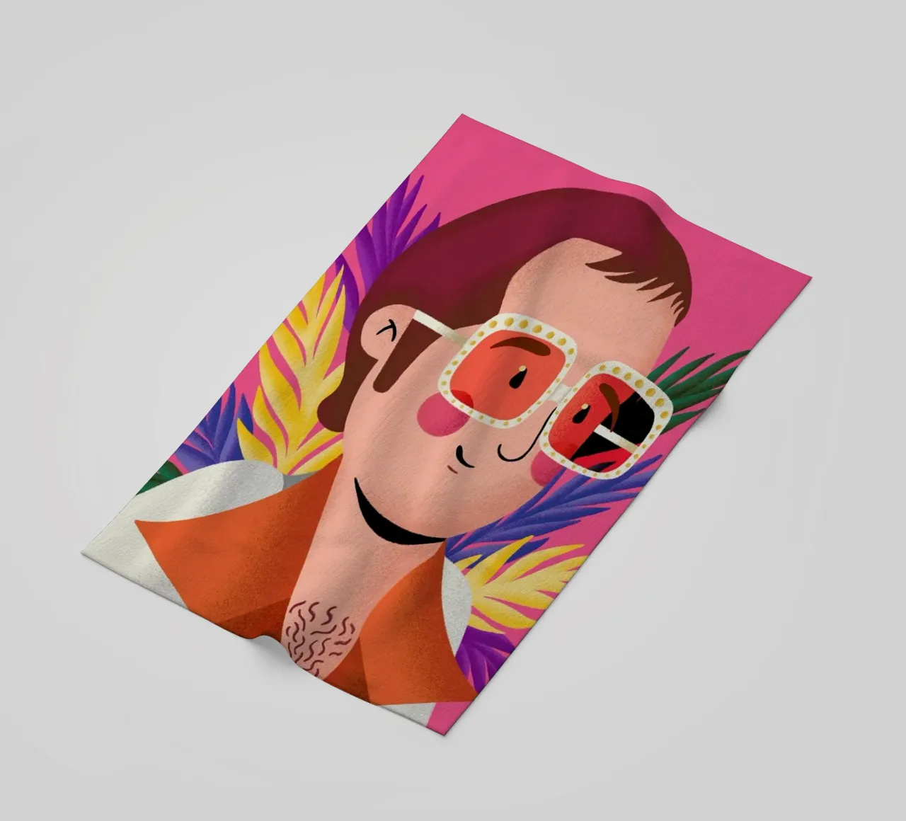 Elton John Portrait telo mare da Rafa Gomes