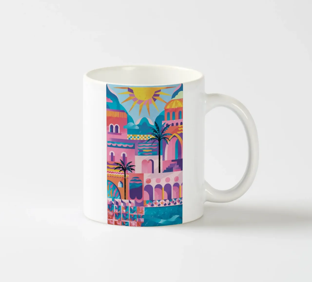 Exotische Villa Paradies Keramik Tasse von Chroma Haven