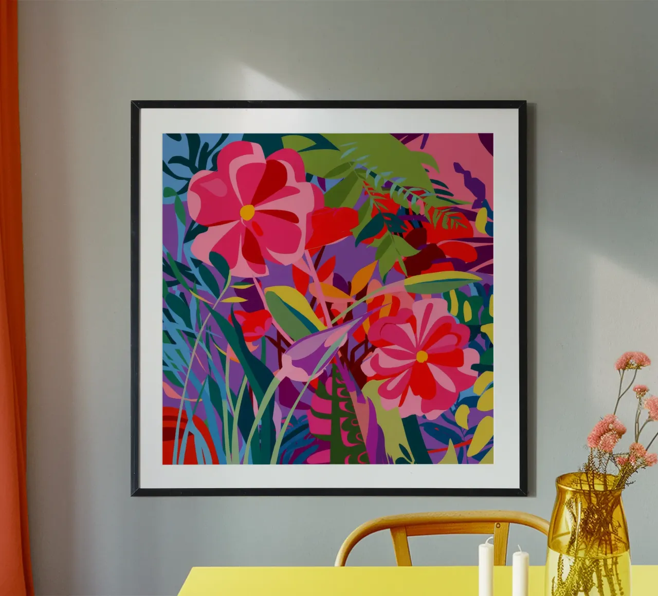 Fioritura di ibisco poster da Chroma Haven