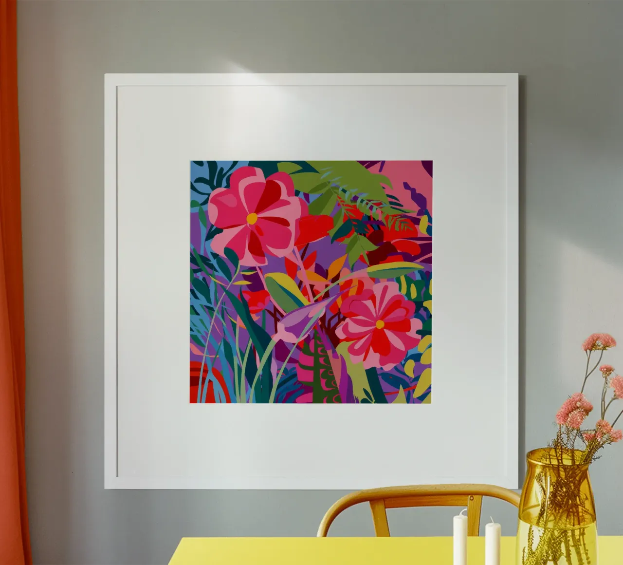 Fioritura di ibisco poster da Chroma Haven