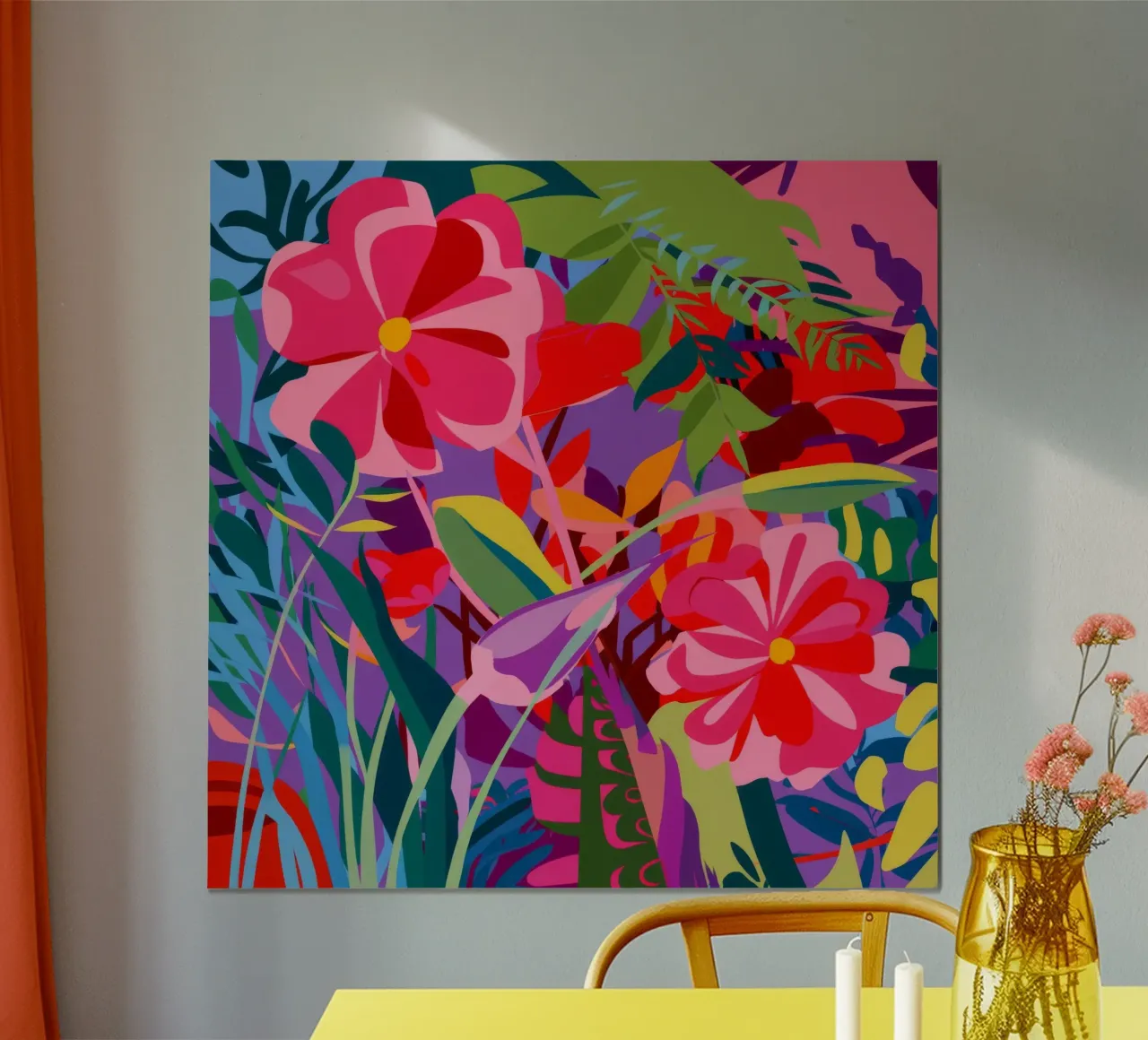 Fioritura di ibisco poster da Chroma Haven