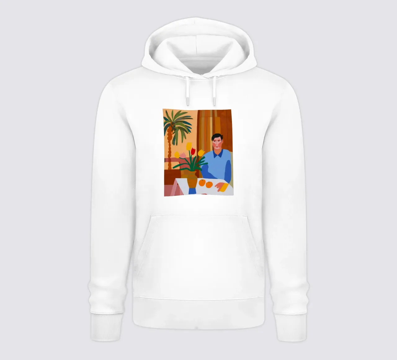 Pensive Palm Repose hoodie by Haven Mirage