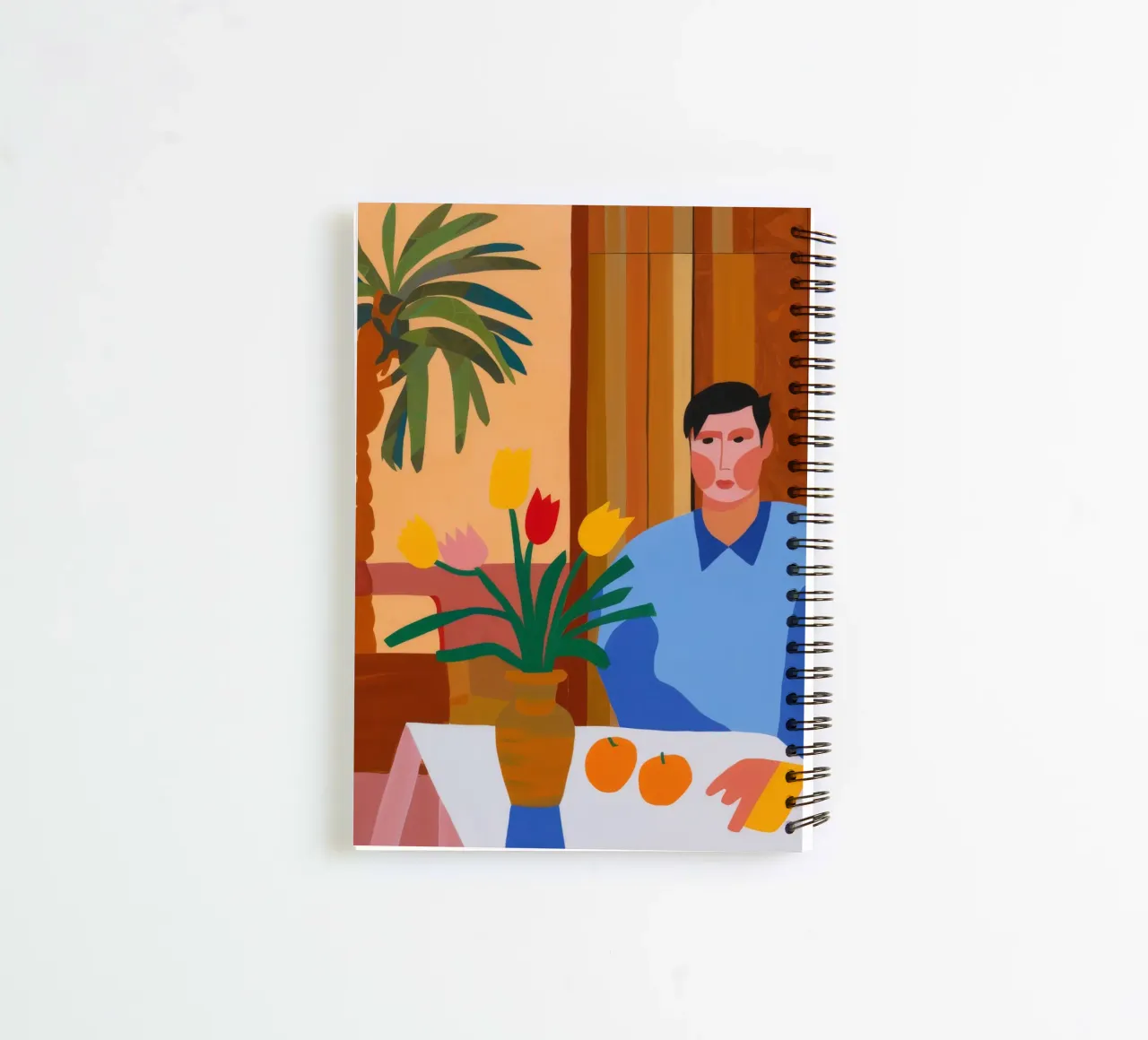 Pensive Palm Repose spiral notebook by Haven Mirage